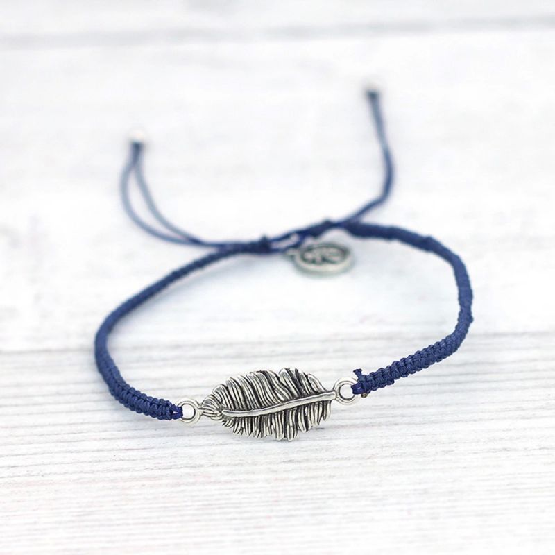 Βραχιόλι με Φύλλο - μπλε