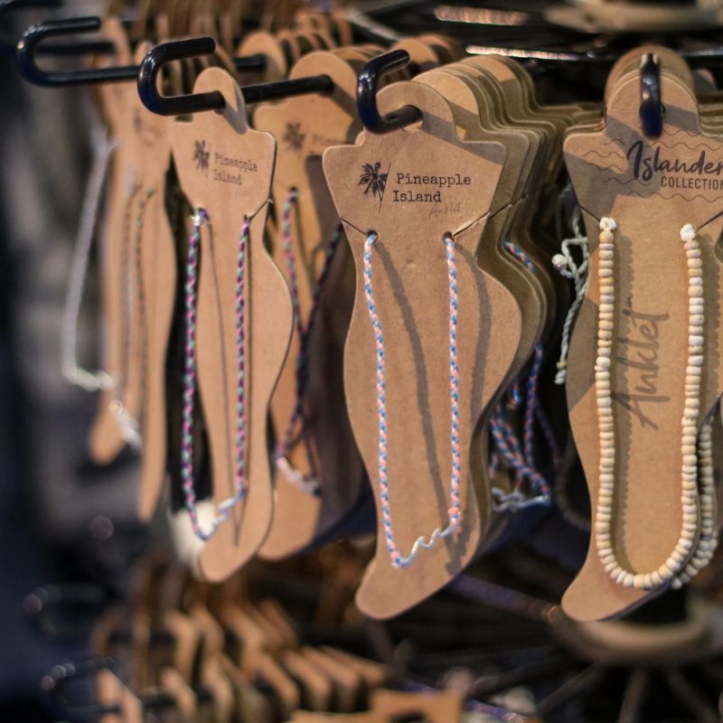 Βραχιόλι ποδιού  βαμβακερό μπλε - φοίνικας