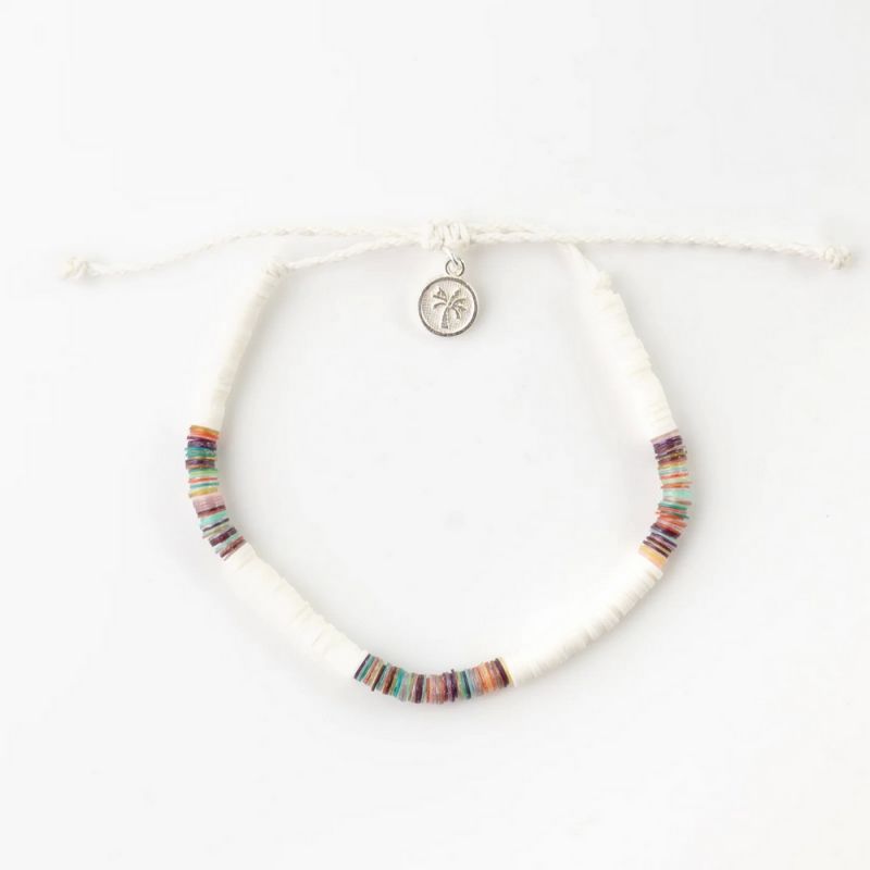 Clay disc anklet