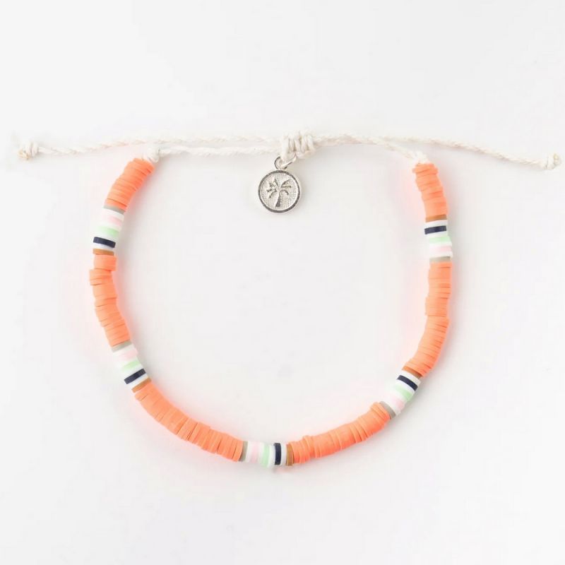 Clay disc anklet