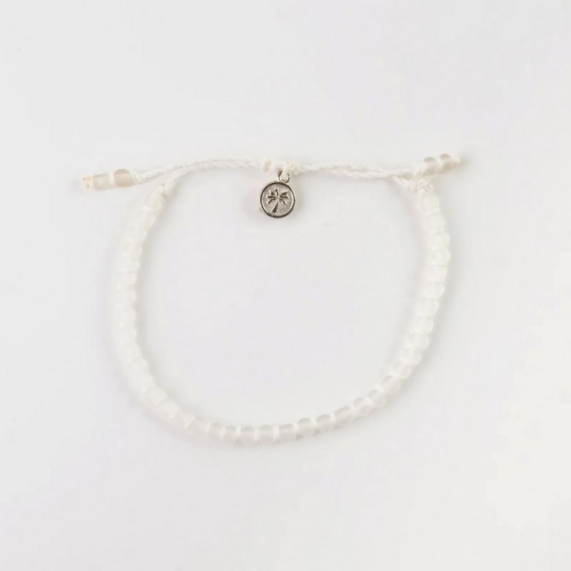 Frosted glass anklet