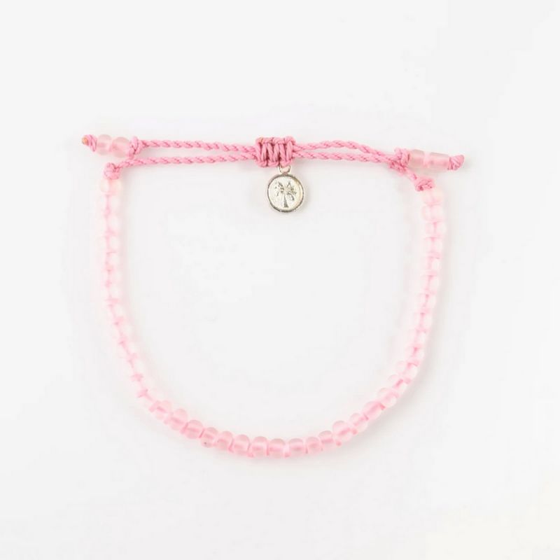 Frosted glass anklet