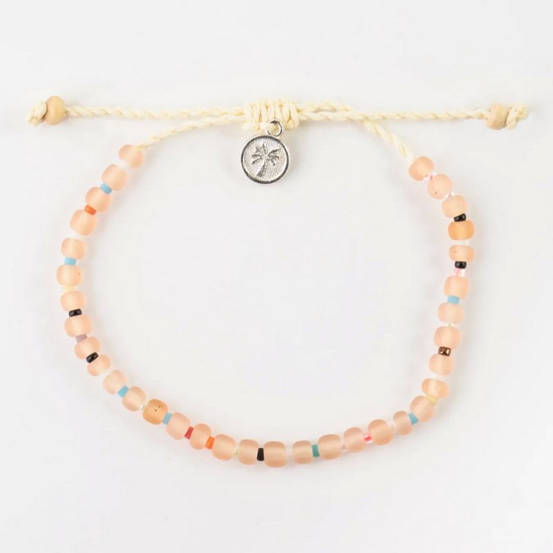 Frosted glass anklet