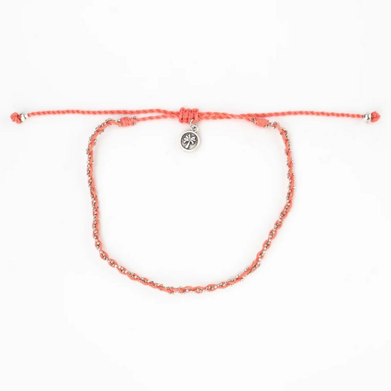 Two-toned anklet with delicate chain