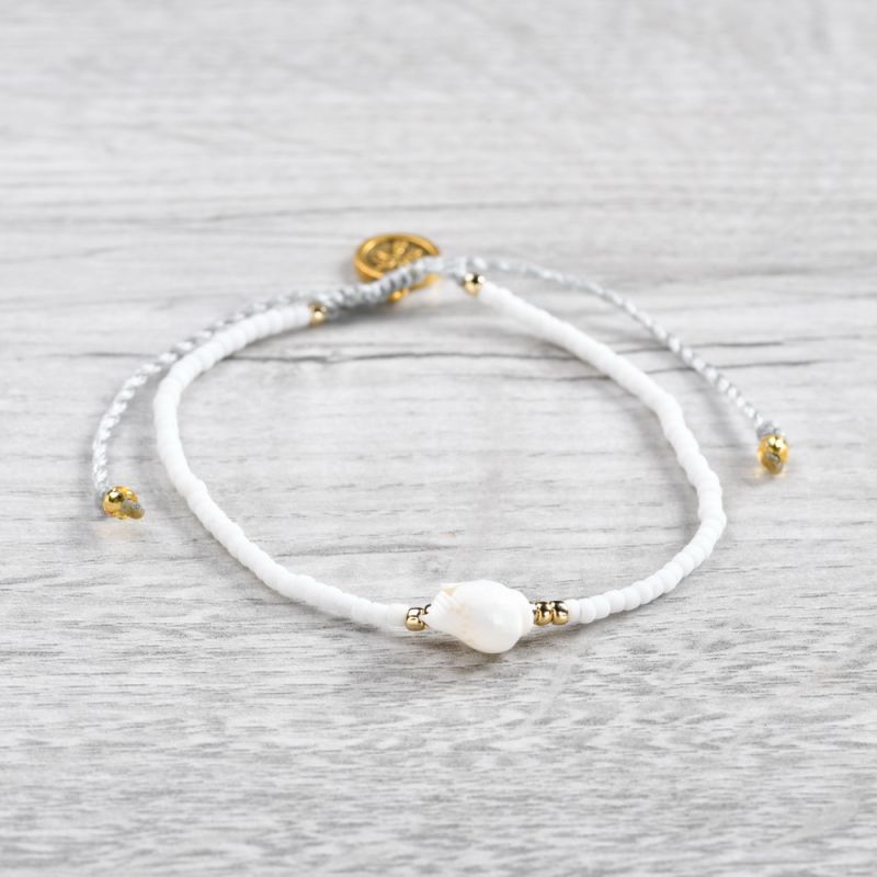 Bead and shell Anklet