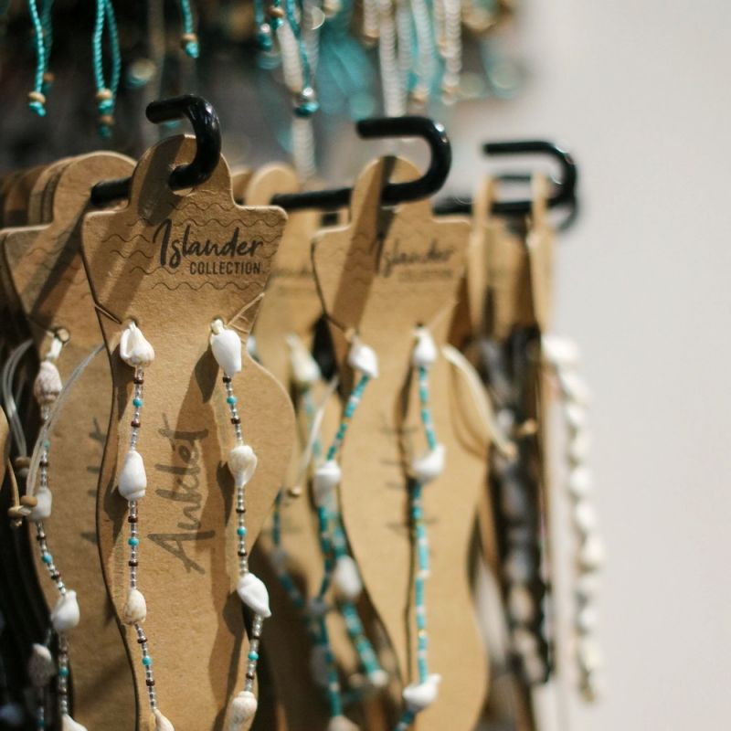 Βραχιόλι ποδιού κοχύλια & χάντρες - Χρυσό