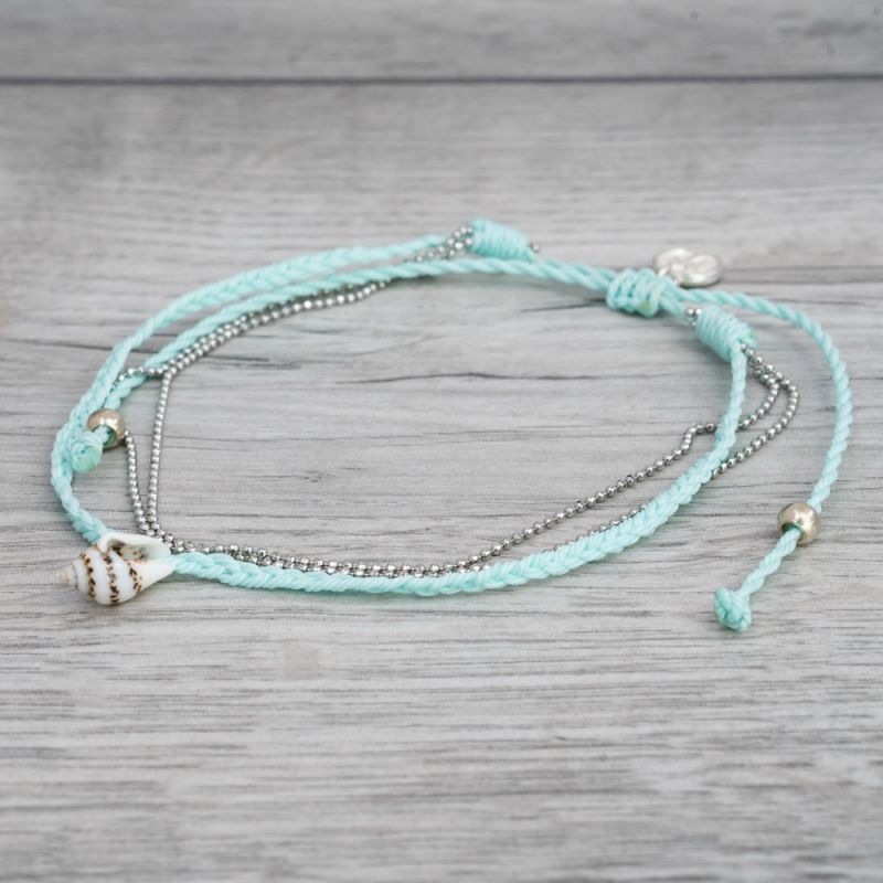 Bead and shell Anklet