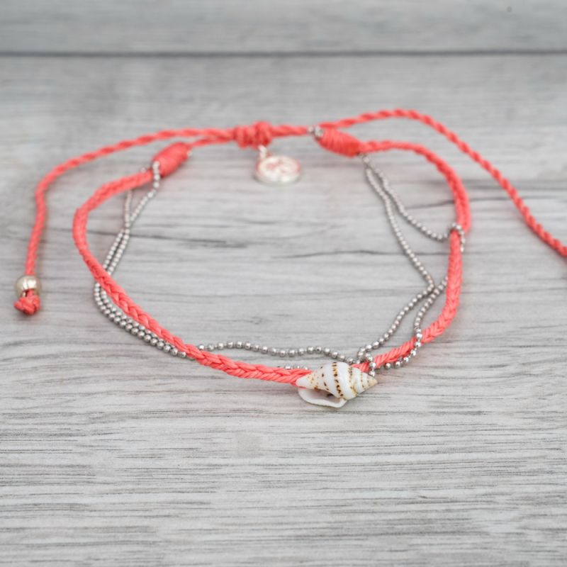 Bead and shell Anklet