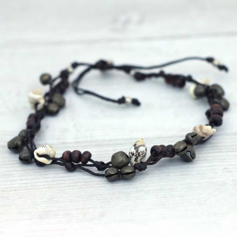 Bead and shell Anklet