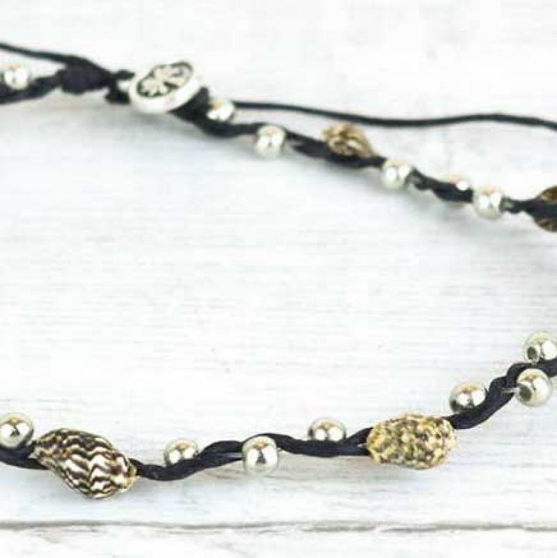 Bead and shell Anklet