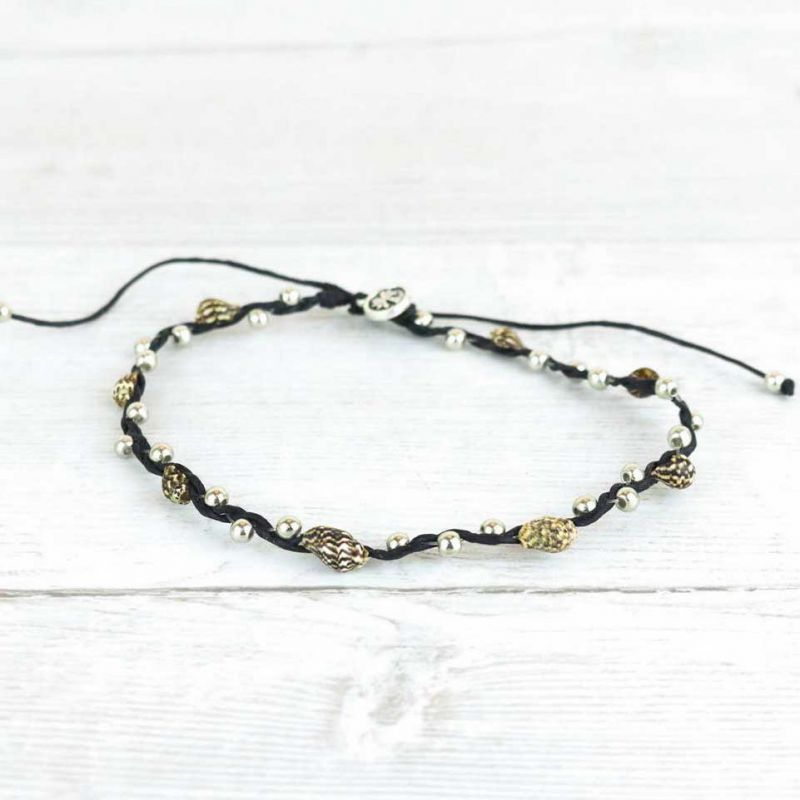 Bead and shell Anklet