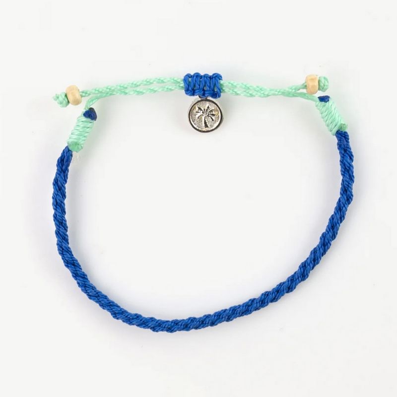 Woven wax polyester anklet