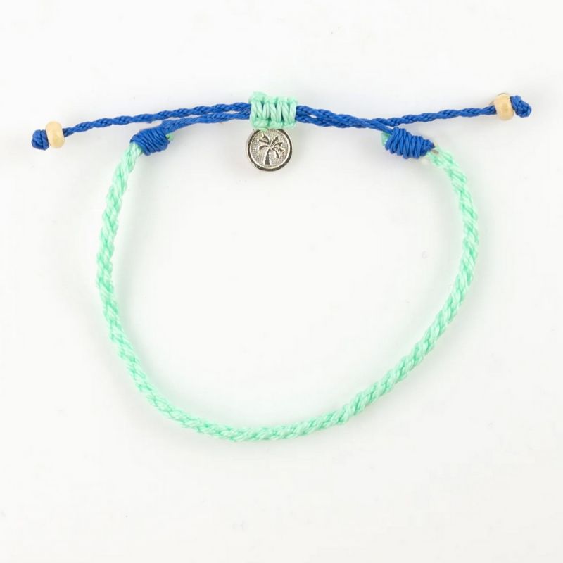 Woven wax polyester anklet