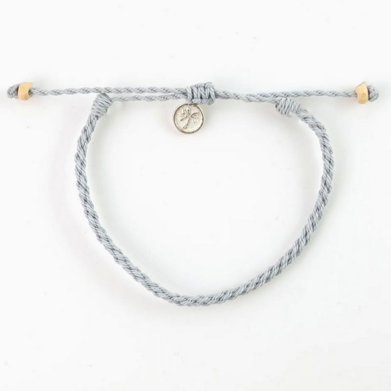 Woven wax polyester anklet