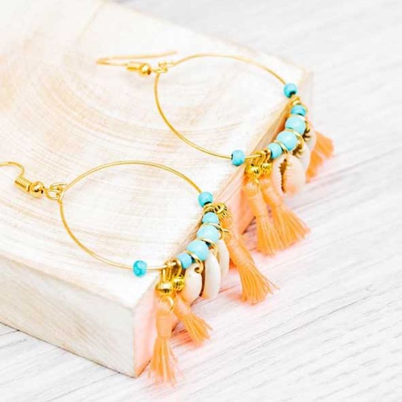 Σκουλαρίκια κρίκοι κοχύλια