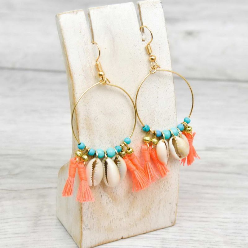 Σκουλαρίκια κρίκοι κοχύλια