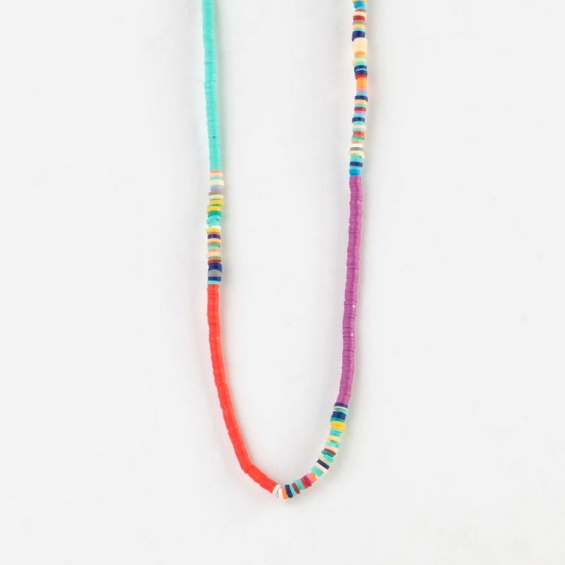 Clay disc Necklace