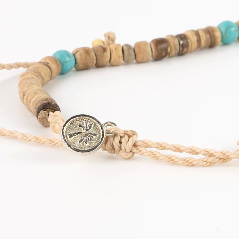 Wooden coconut bead necklace