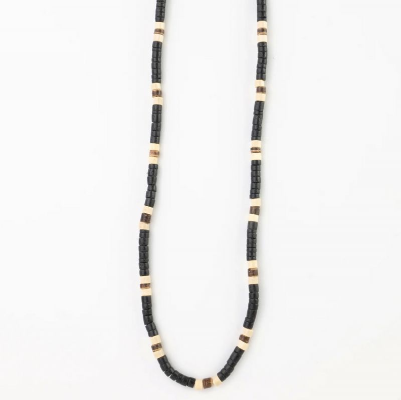 Wooden coconut bead necklace