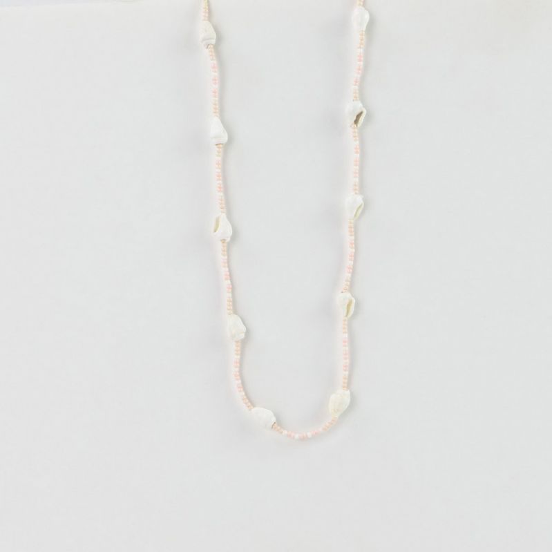 Κολιέ Bali με Κοχύλια & χάντρες Ροζ