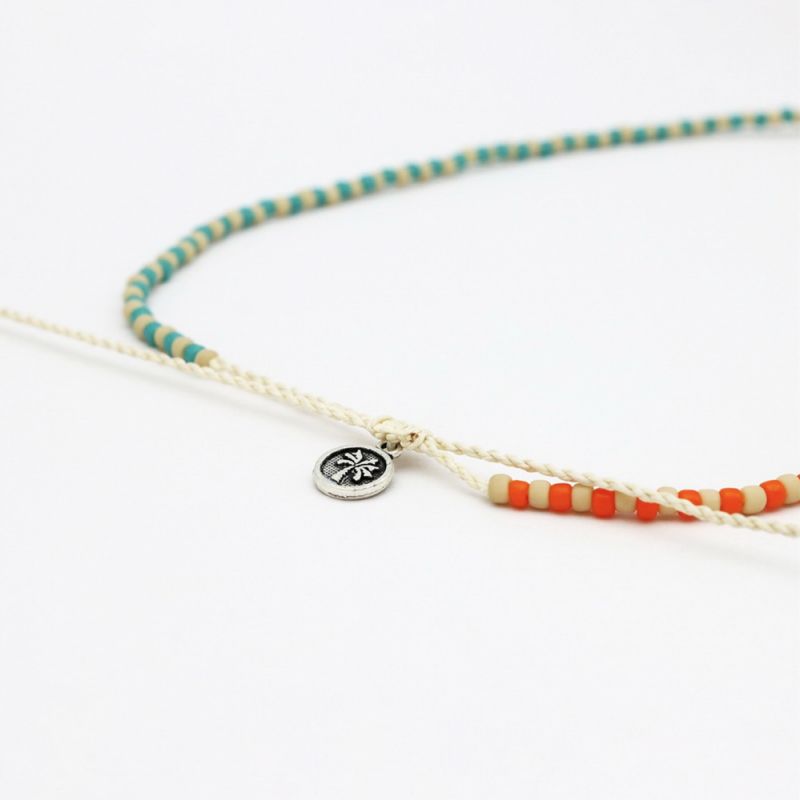 Κολιέ με Ξύλινες Χάντρες & Κοχύλι