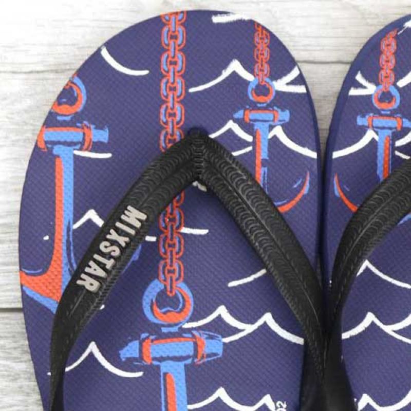 Σαγιονάρες Α Navy μπλε άγκυρες