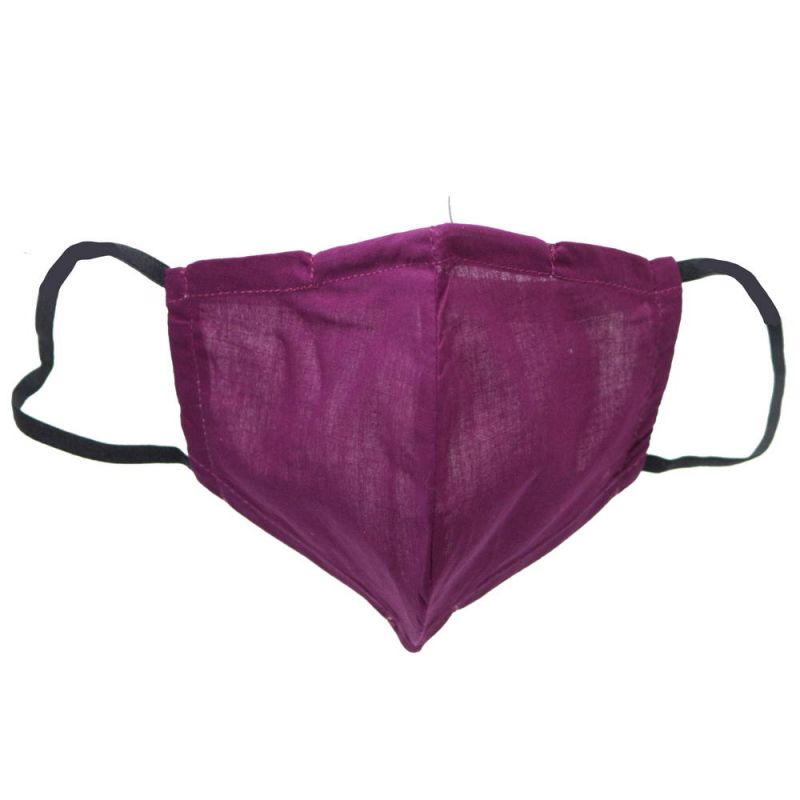 Μάσκα υφασμάτινη (M) Δαμασκηνί - με θήκη φίλτρου και έλασμα