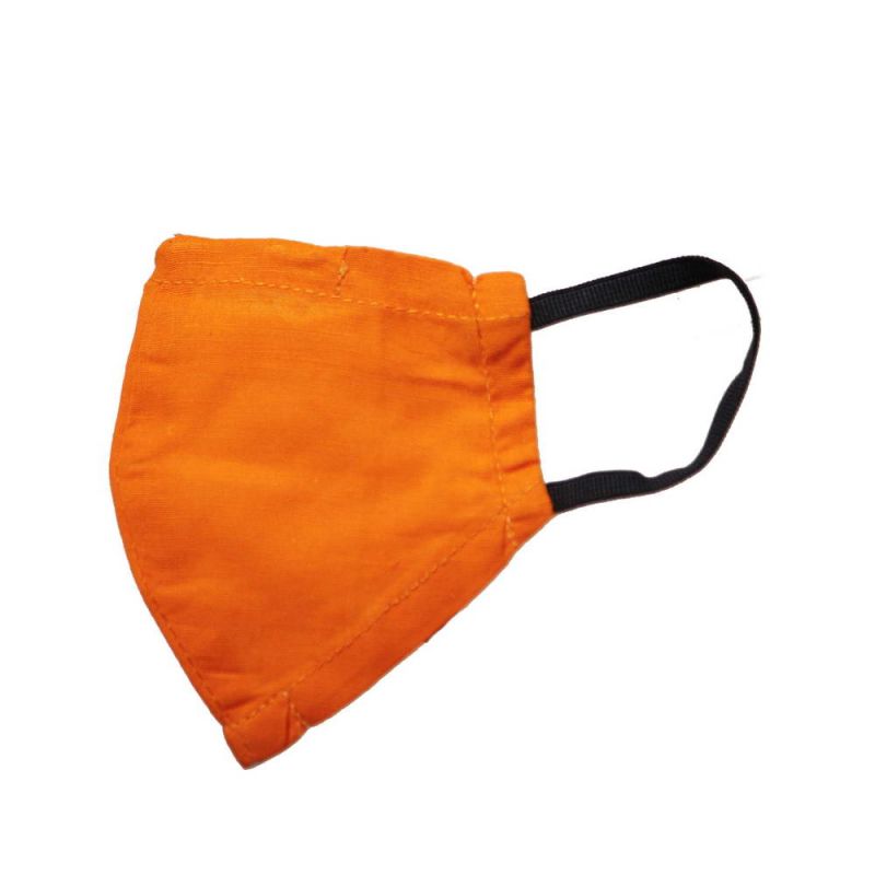 Μάσκα υφασμάτινη παιδική (XS) Orange - με θήκη φίλτρου και έλασμα