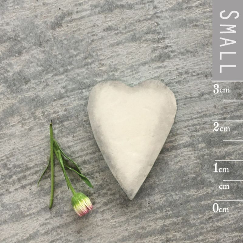Tiny wood heart-Grey