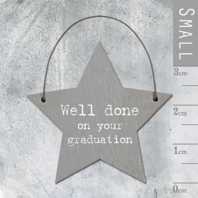 Επιγραφή αστεράκι - Well done on your graduation