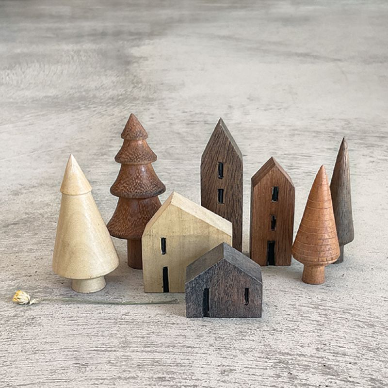 Σπιτάκι κήπου ξύλινο 8,5εκ. - Νο1