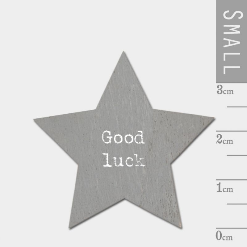 Αστέρια ξύλινα Σετ/10 4x4 εκ. ξύλο - Good luck 