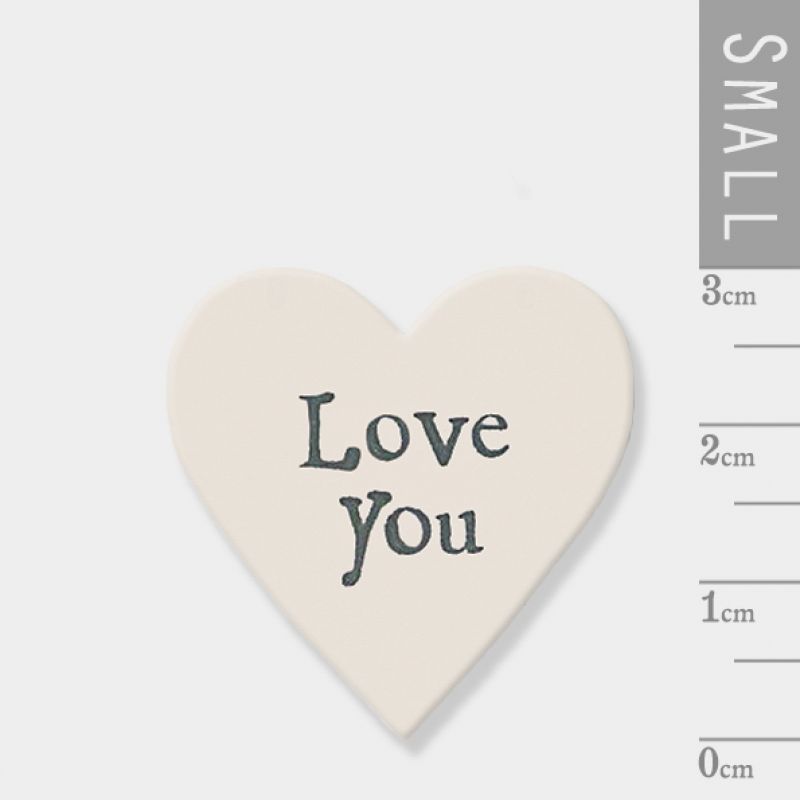 Καρδιές ξύλινες Σετ/10 -Love you 3x3 εκ.