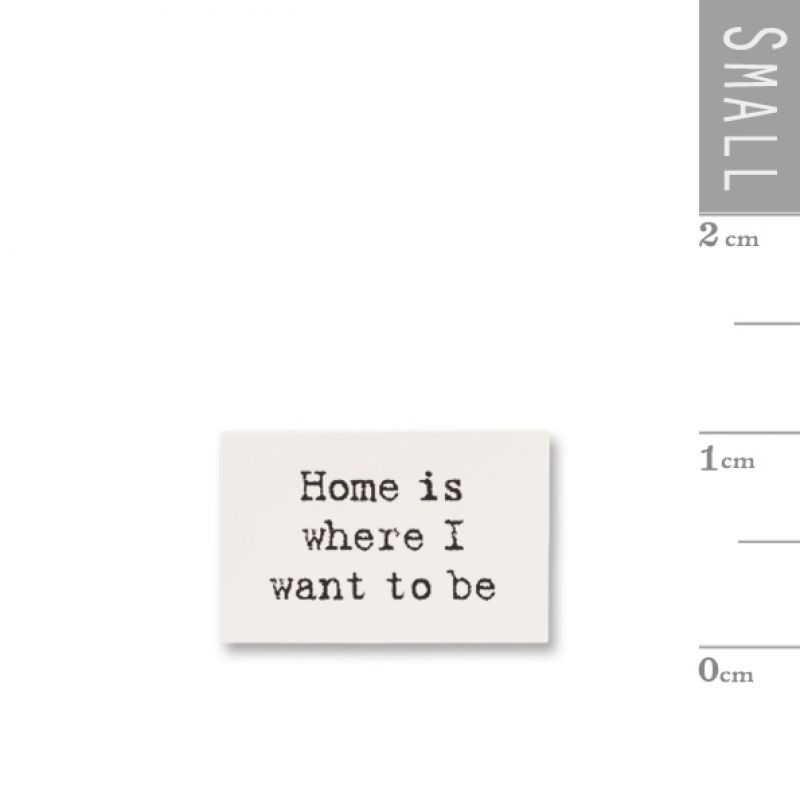 Pack of 10 tiny wood sign-Home is where I want to be