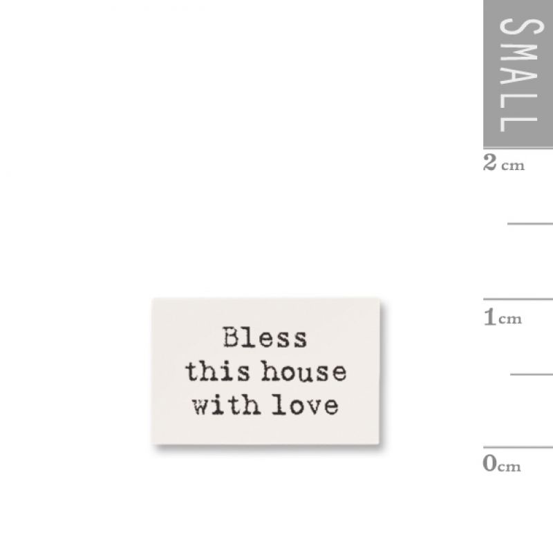 Pack of 10 tiny wood sign-Bless this house with love
