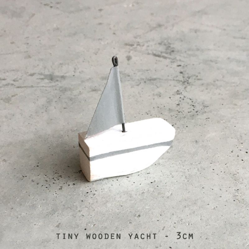 Tiny wooden Yacht