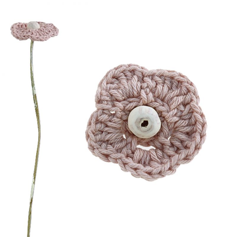 Crochet flower - Pink