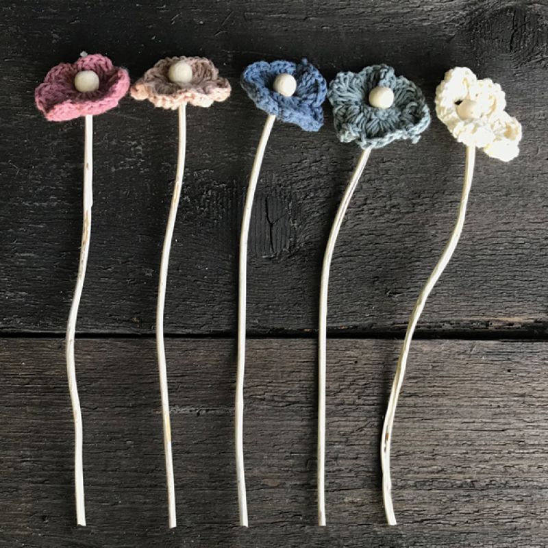 Crochet flower - Blue