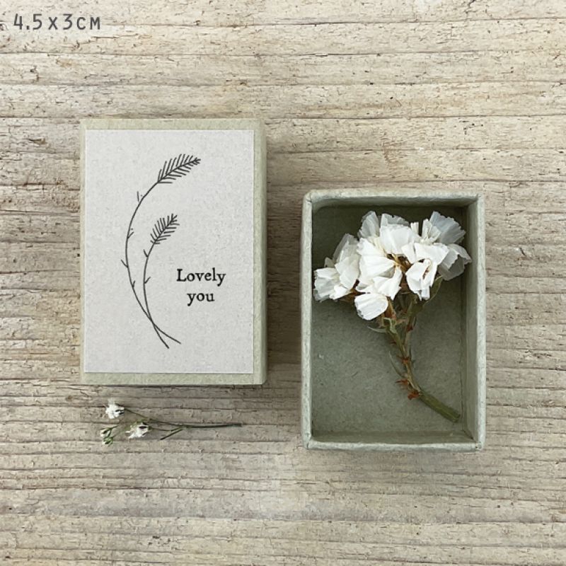 Σπιρτόκουτο αποξ. λουλούδια 4,5εκ. - Lovely you