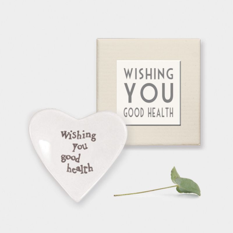 Καρδιά πορσελάνη σε κουτί - Wishing you good health