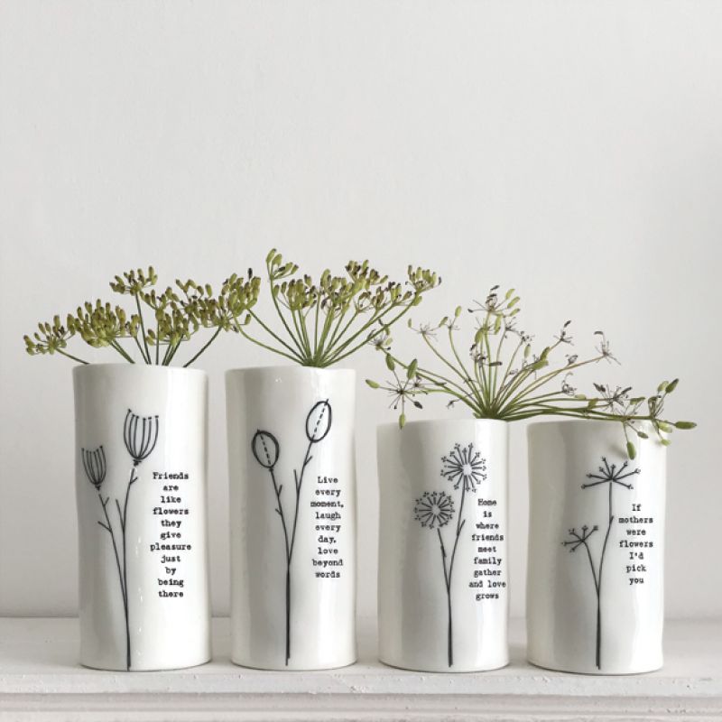 Sml porcelain vase-If mothers were flowers