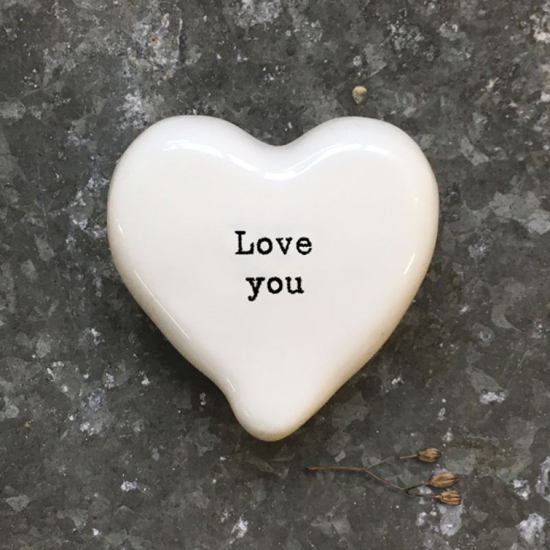 White heart token-Love you