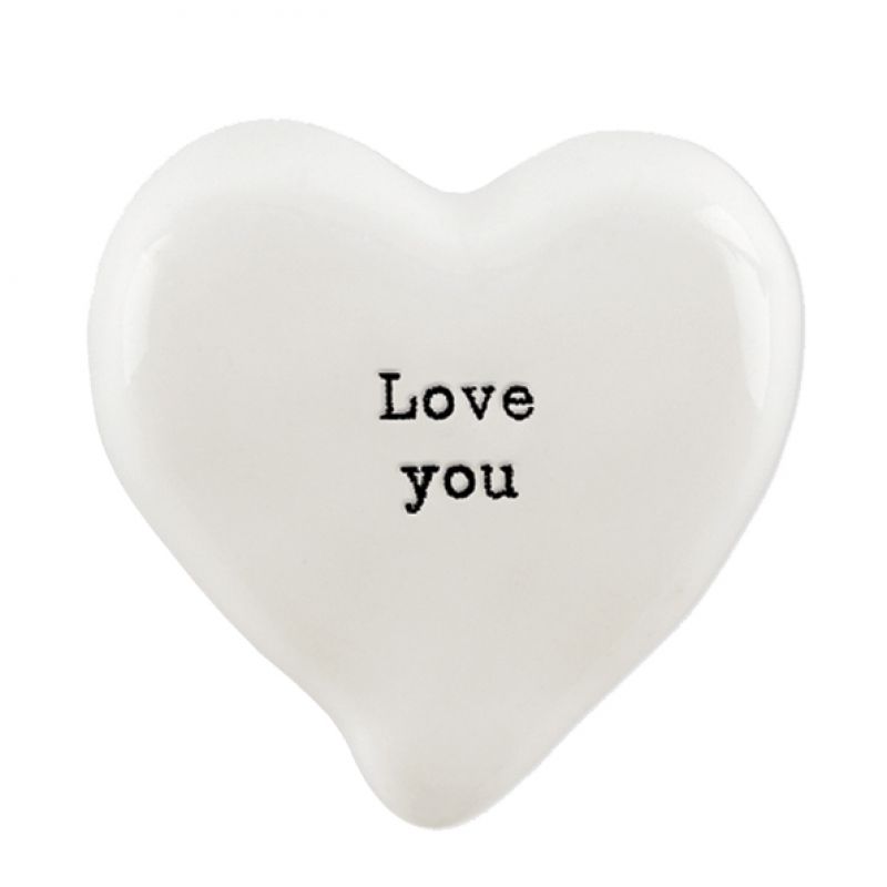 White heart token-Love you