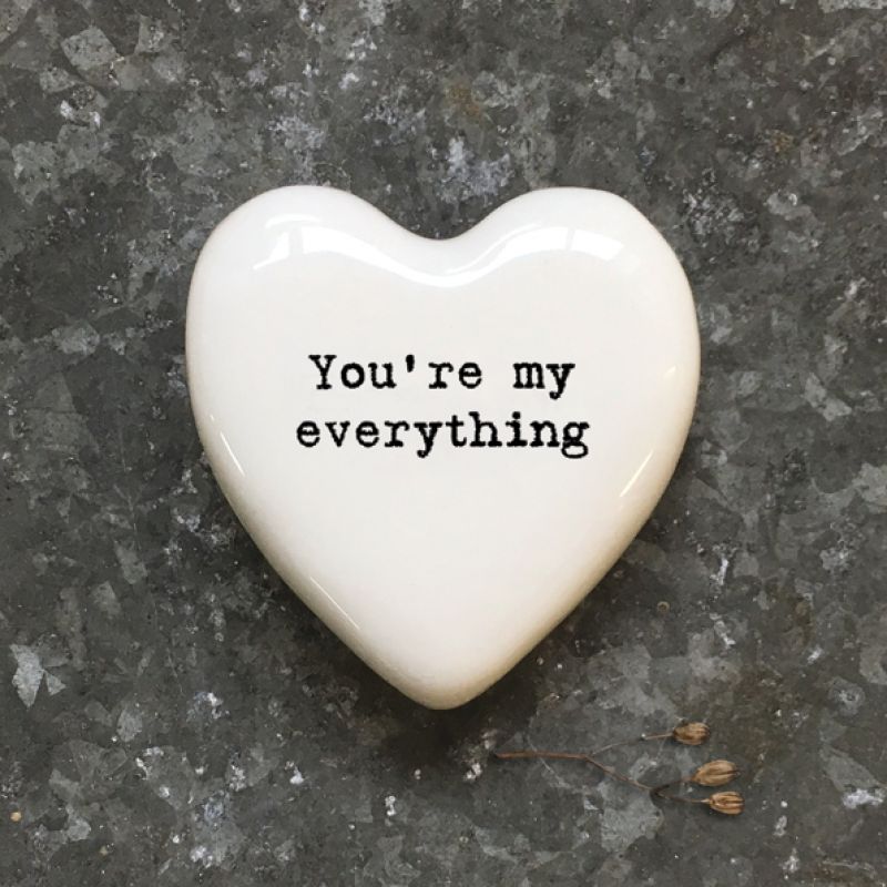 White heart token-You're my everything