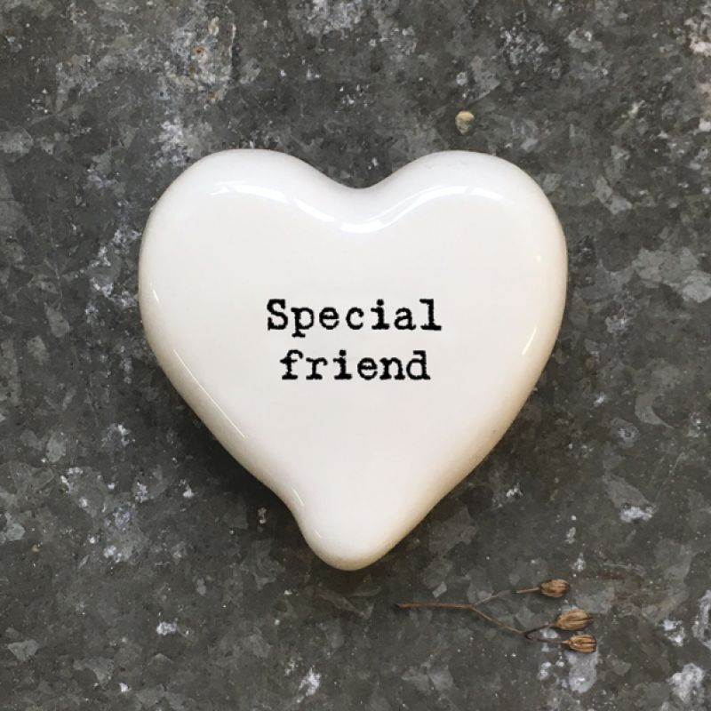 Βότσαλο καρδιά λευκή-Special friend
