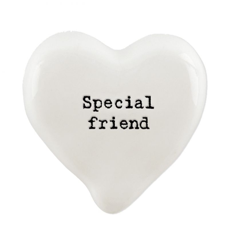 Βότσαλο καρδιά λευκή-Special friend