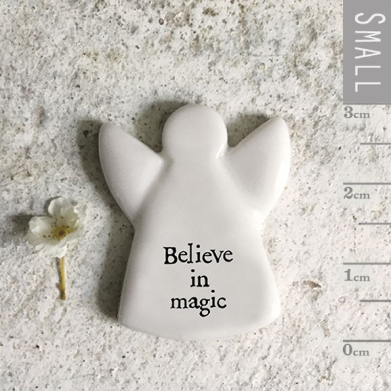 Βότσαλο άγγελος 3εκ. - Believe in magic