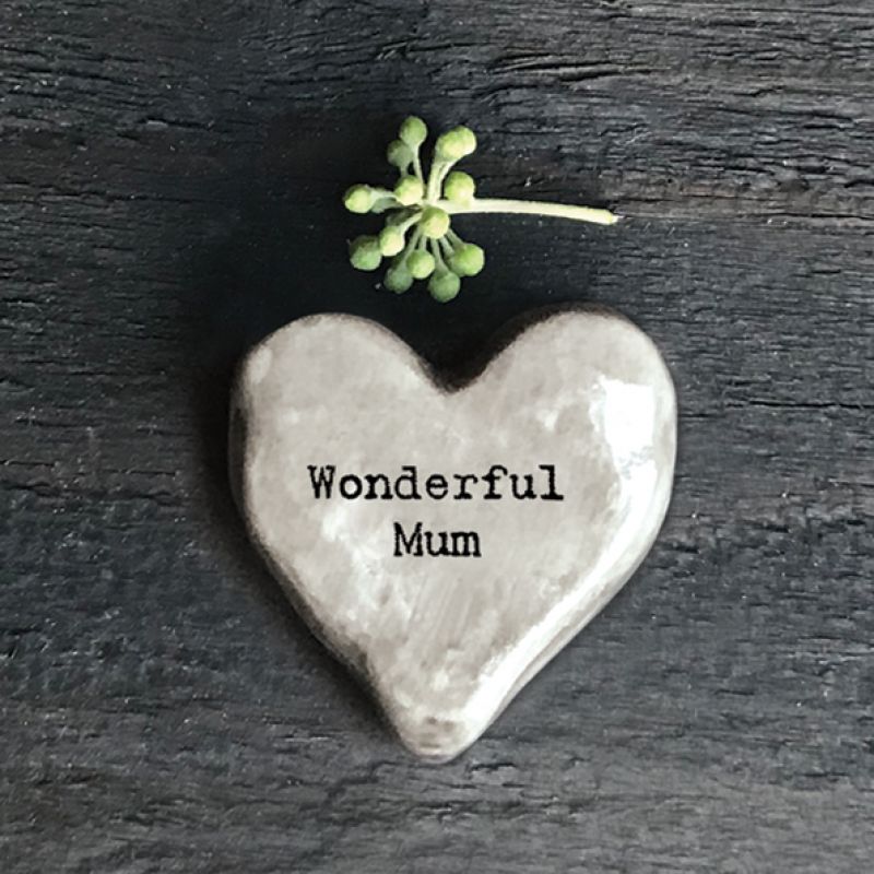 Πέτρα καρδιά 4 εκ. - Wonderful Mum
