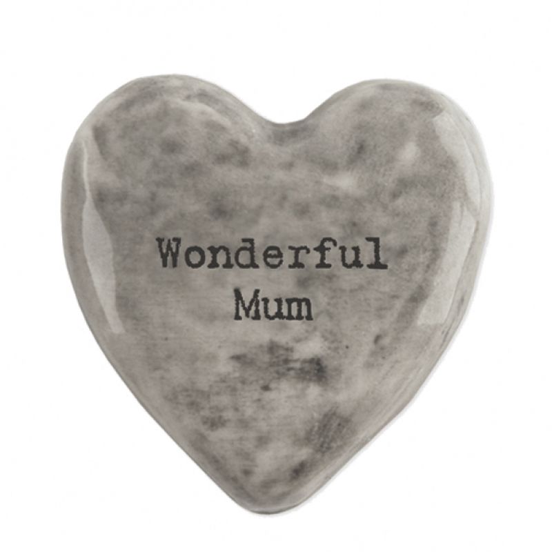 Πέτρα καρδιά 4 εκ. - Wonderful Mum