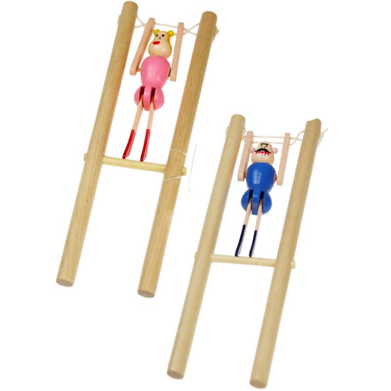 Wooden acrobat toy